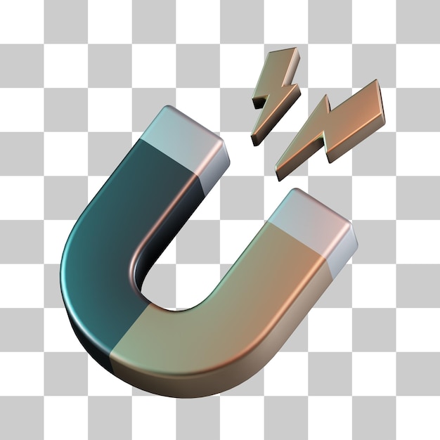 PSD ícone 3d do ímã