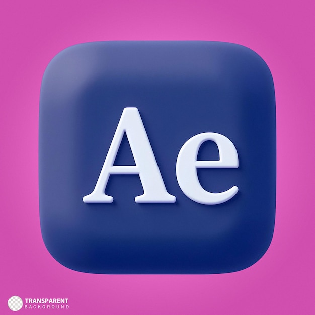 PSD icône d'application adobe after effects