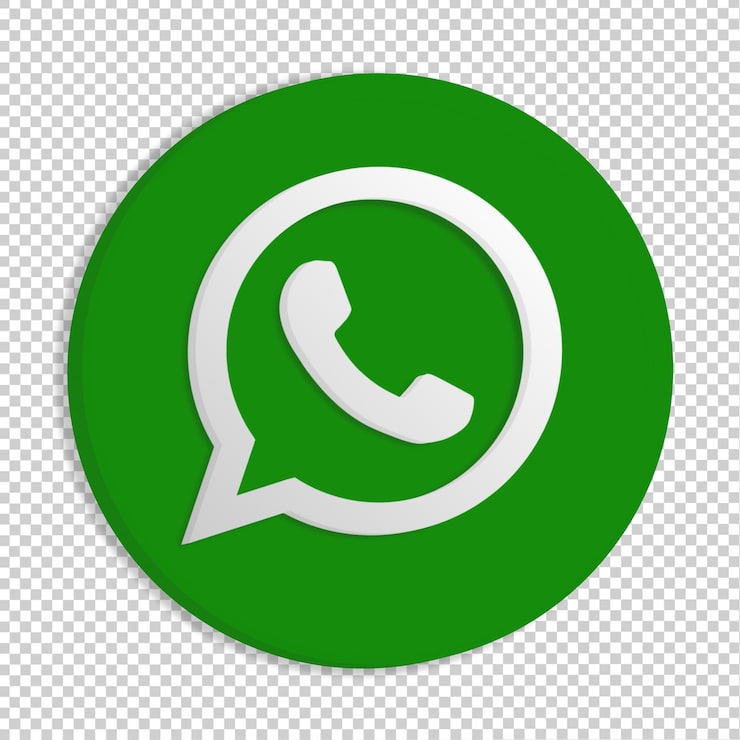 PSD icône du logo de whatsapp