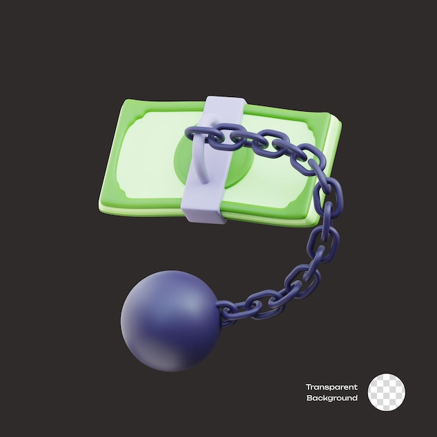 PSD les icônes 3d de la chaîne de l'argent