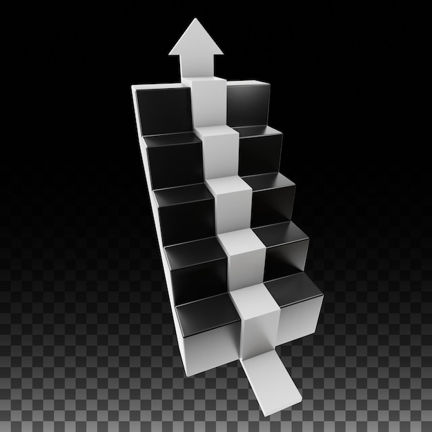 PSD icono 3d de escalera profesional