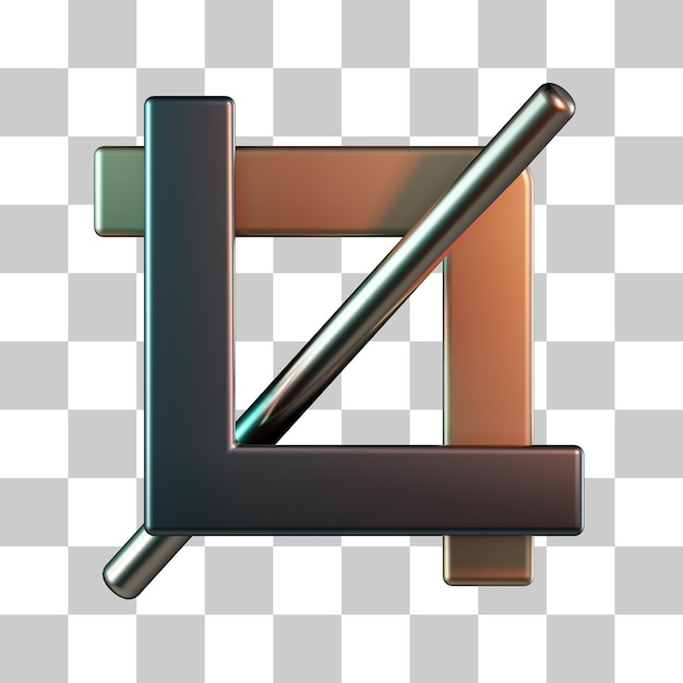 PSD icono 3d de objeto de cultivo