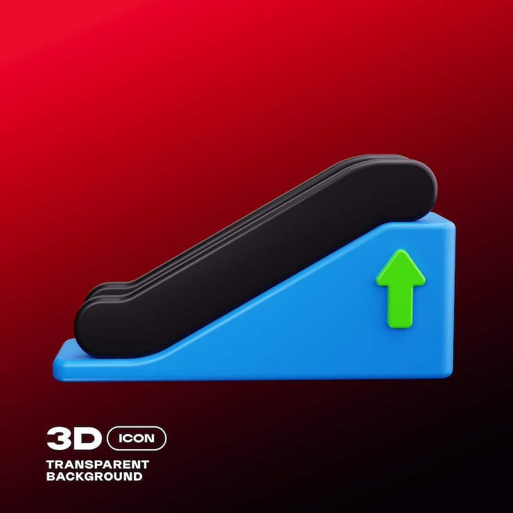 PSD icono de ilustración 3d de centro comercial