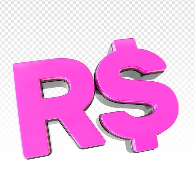 PSD icono real brasileño modelo 3d