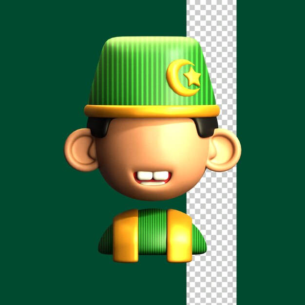 PSD iconset 3d tema del ramadan