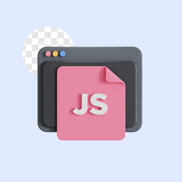 PSD ikon 3d pemrograman js