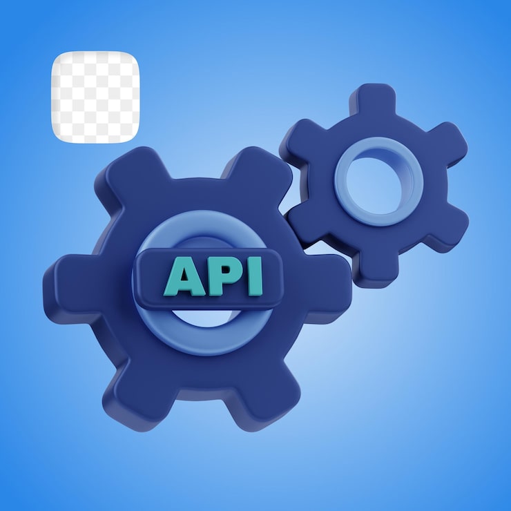 PSD ilustrasi 3d bahasa pemrograman api