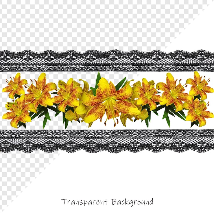 PSD una imagen de flores amarillas con un marco de plata que dice quot transom quot
