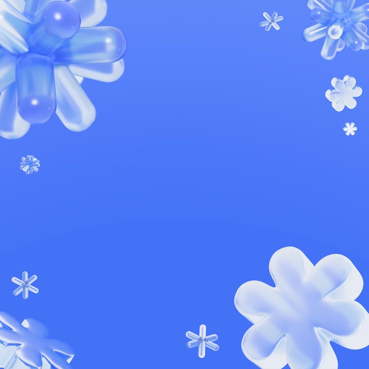 PSD imagen de objeto abstracto 3d azul