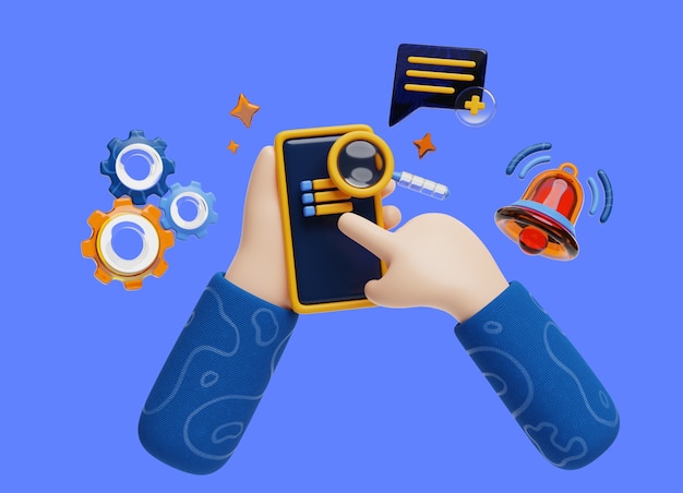 PSD interface avec le contexte de vente des mains