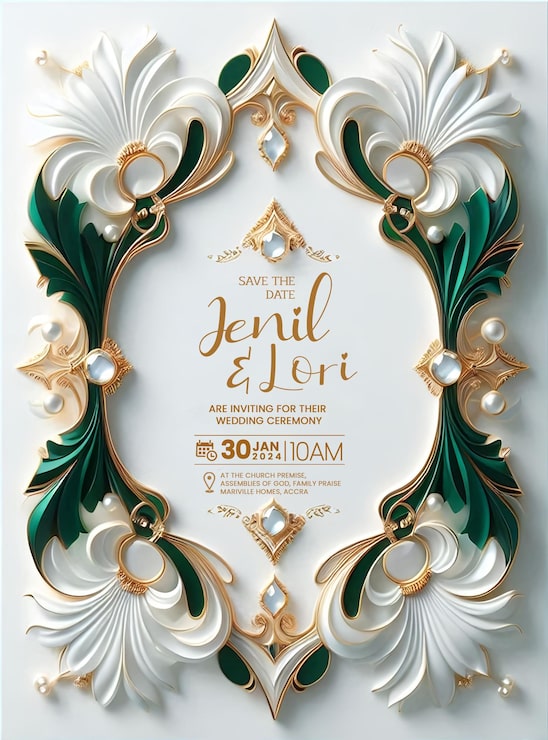 PSD invitación de boda