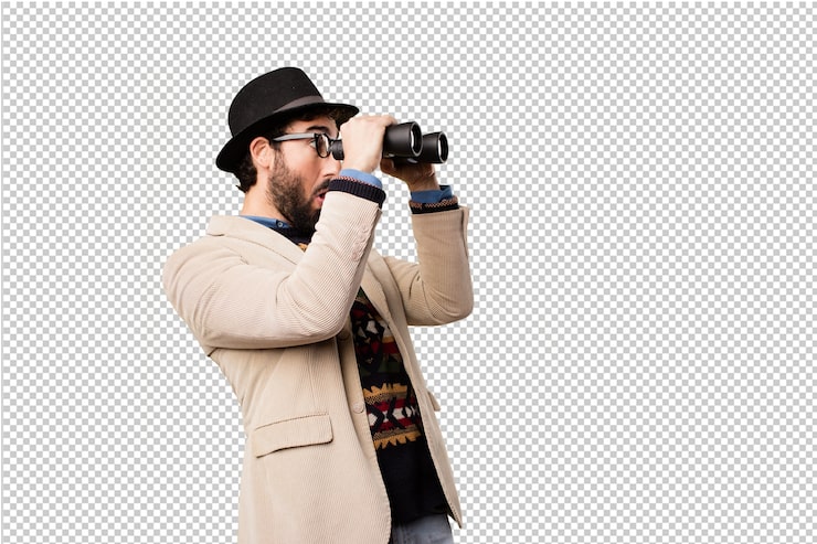 PSD joven hipster haciendo gestos