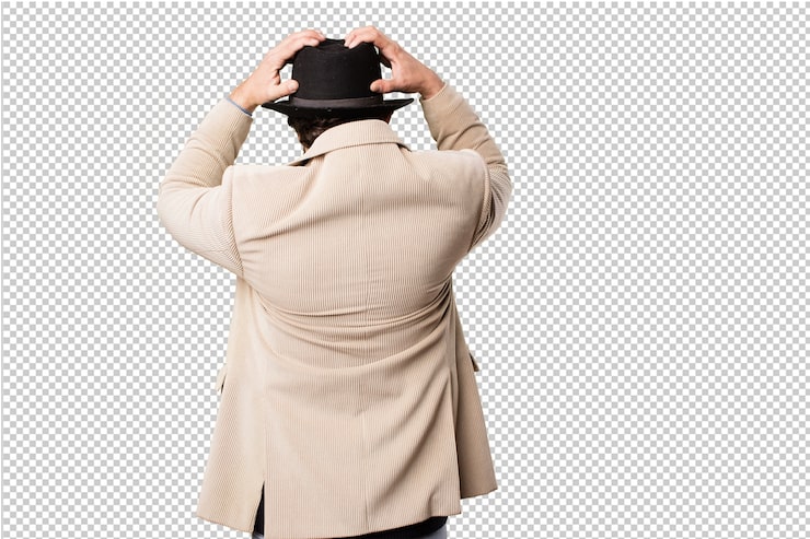 PSD joven hipster haciendo gestos