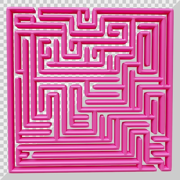 PSD labirinto puzzle design con stile moderno 3d