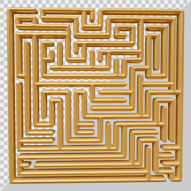 PSD labirinto puzzle design con stile moderno 3d