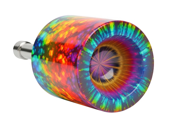 PSD lampada iridescente colorata