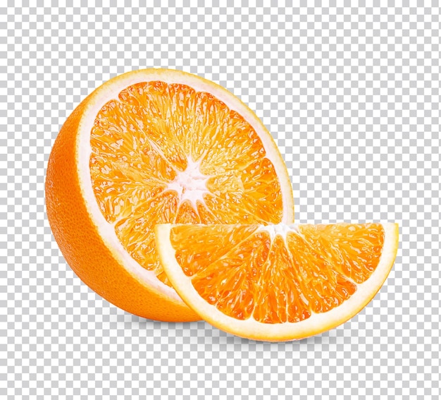 PSD laranja fatiada isolada