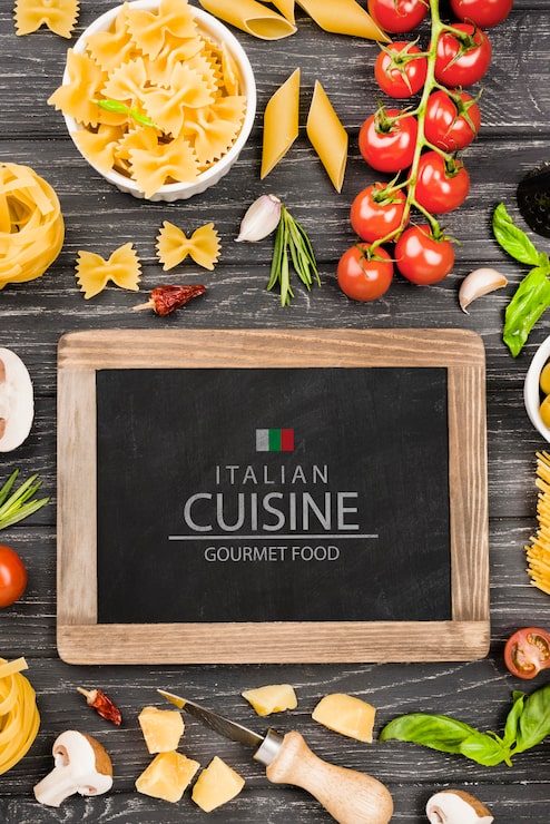 PSD lavagna e cibo italiano