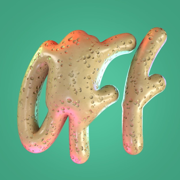 PSD letras 3d