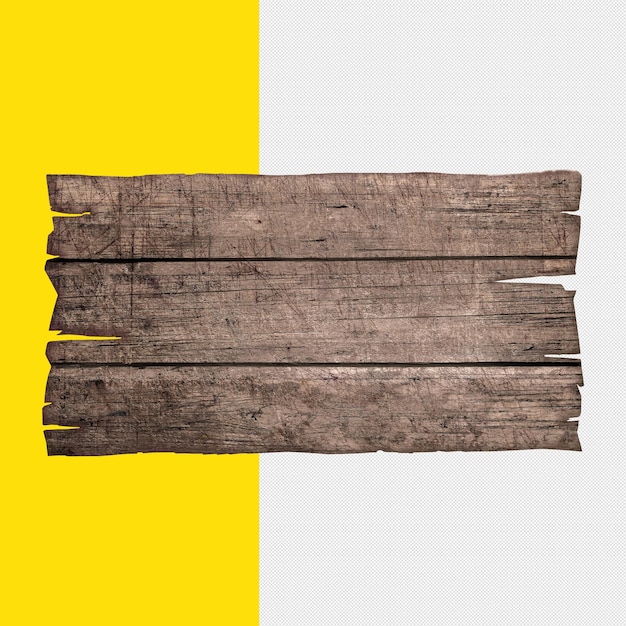 PSD letrero de tabla de madera desgastada