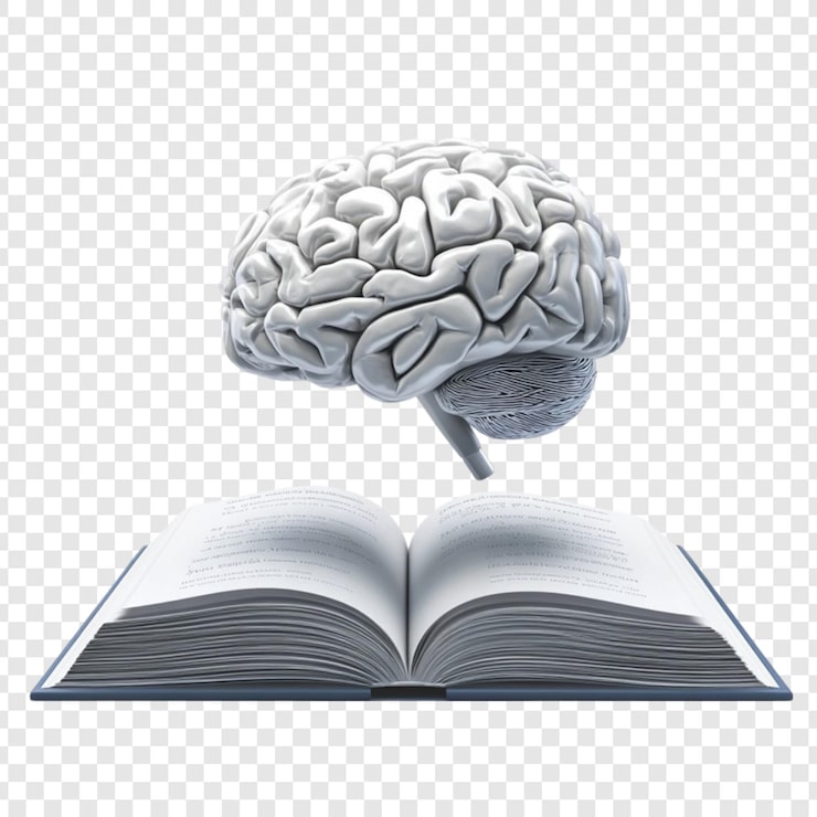 PSD con el libro conocimiento aprendizaje educación mente poder sabiduría inteligencia