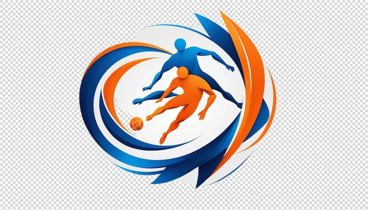 PSD logo pemain sepak bola dinamis