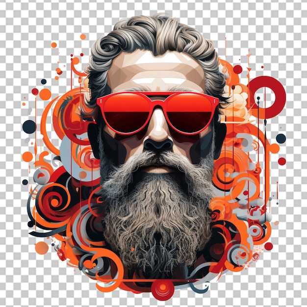 PSD logotipo da mascote do velho fixe