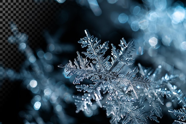 PSD macro de flocon de neige complexe