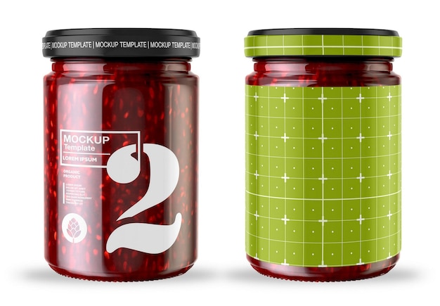 PSD maket toples selai stroberi