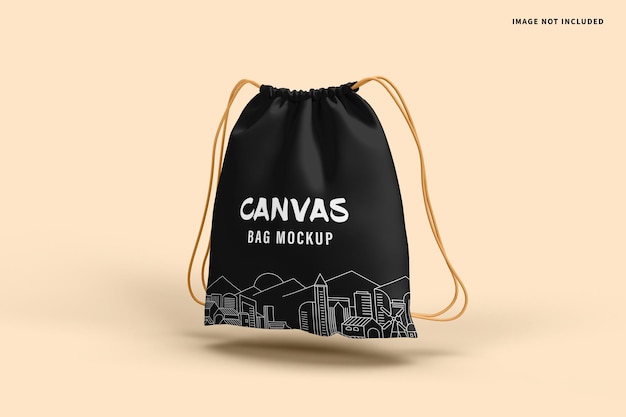 PSD maqueta de bolsa de lona