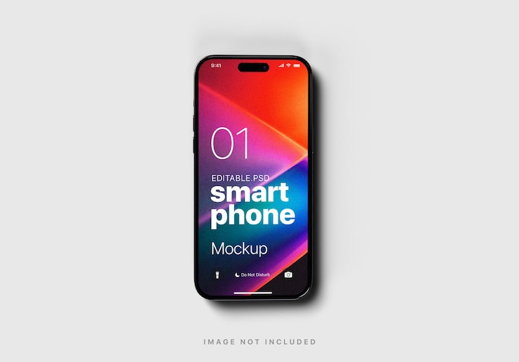 PSD maqueta editable de iphone 14 pro max