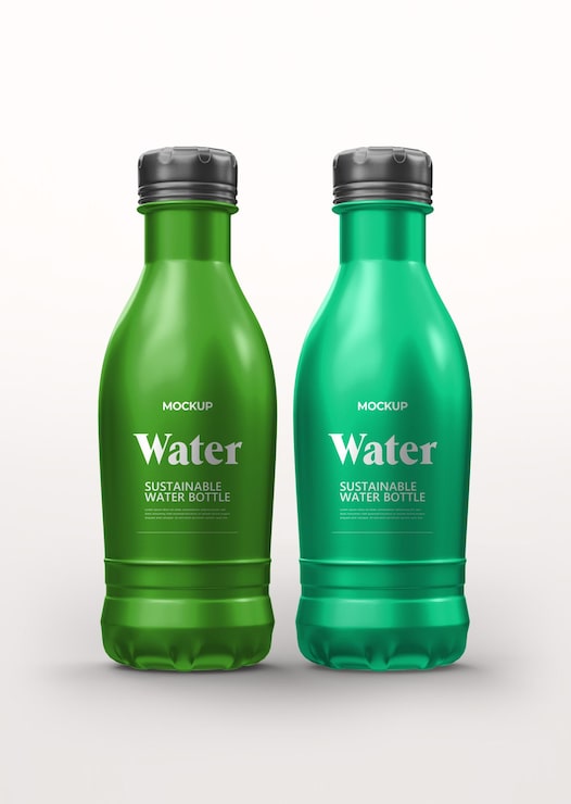 PSD une maquette de bouteille d'eau durable