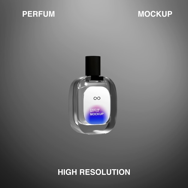 PSD maquette de bouteille de parfum