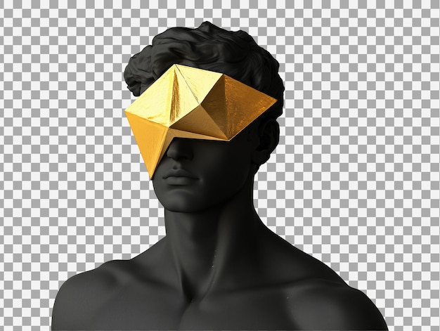 PSD la máscara de la geometría dorada