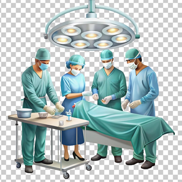PSD médecins effectuant une intervention chirurgicale