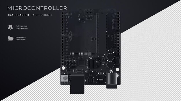 PSD microcontrollore png sfondo trasparente