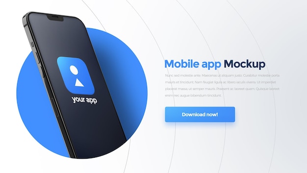 PSD mobile app-modell