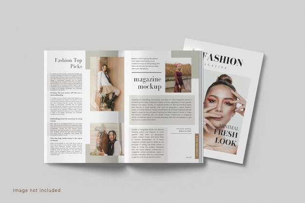PSD mockup des a4-magazins