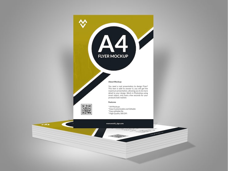 PSD mockup de flyer