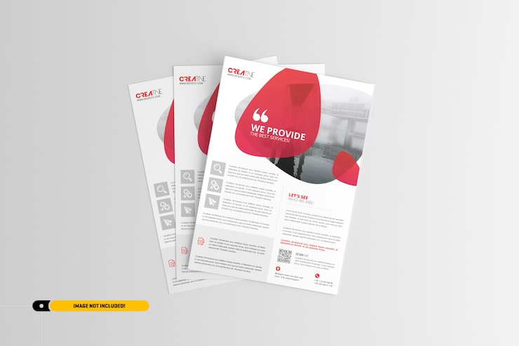 PSD mockup de flyer