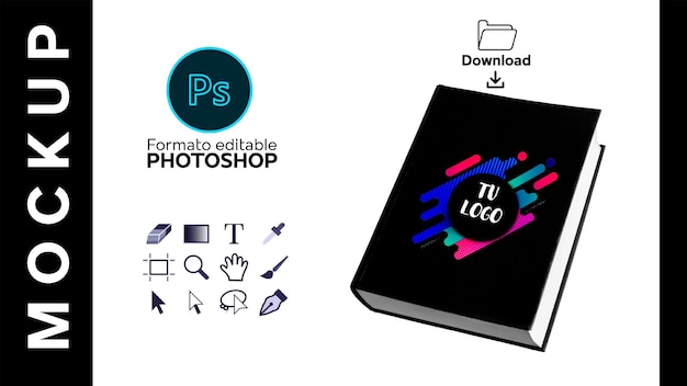 PSD mockup libro