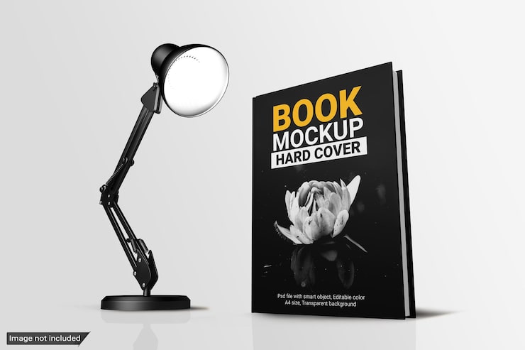 PSD mockup de la portada dura del libro