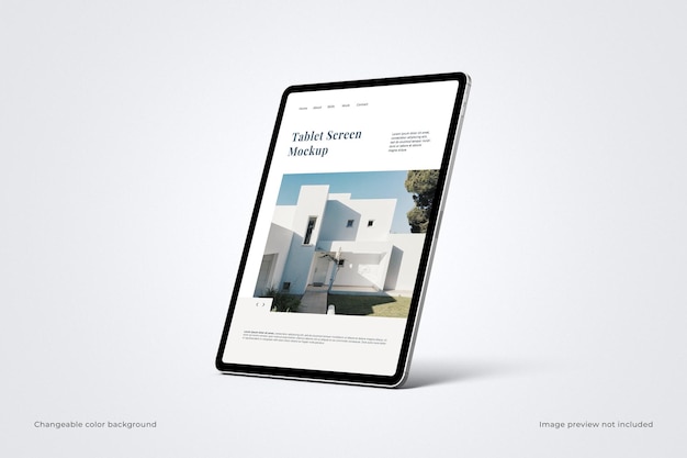 PSD modelagem de ecrã do tablet
