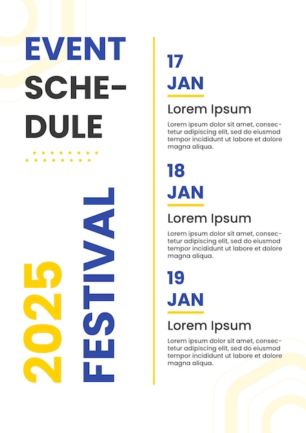 PSD modèle d'affiche du festival