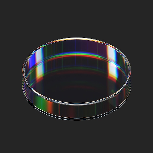 PSD modèle de formes abstraites en verre 3d