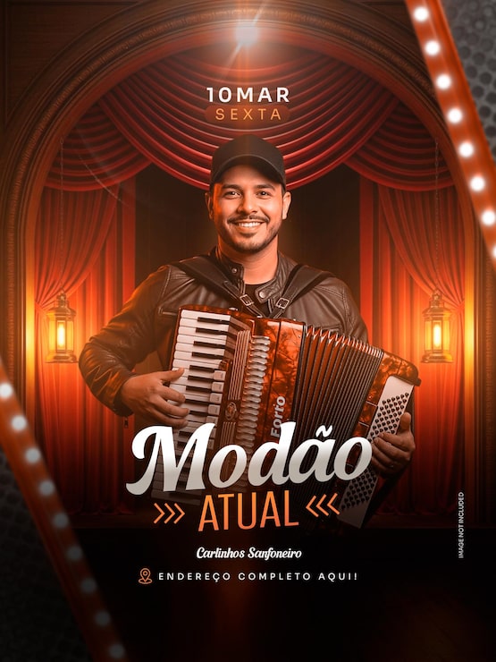 PSD modello psd per volantino notte di forró brasiliano