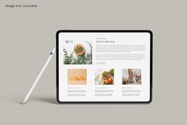 PSD modelo de ecrã do tablet