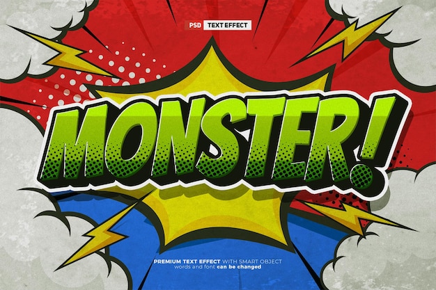 PSD monster-text-effekt