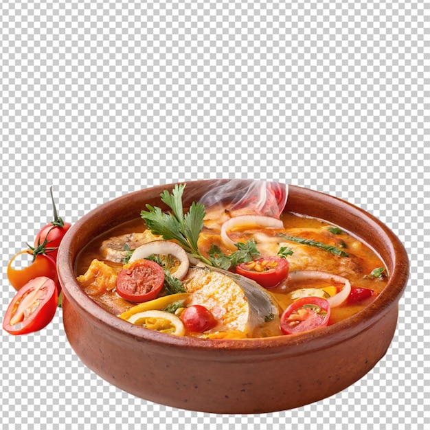 PSD moqueca su sfondo bianco