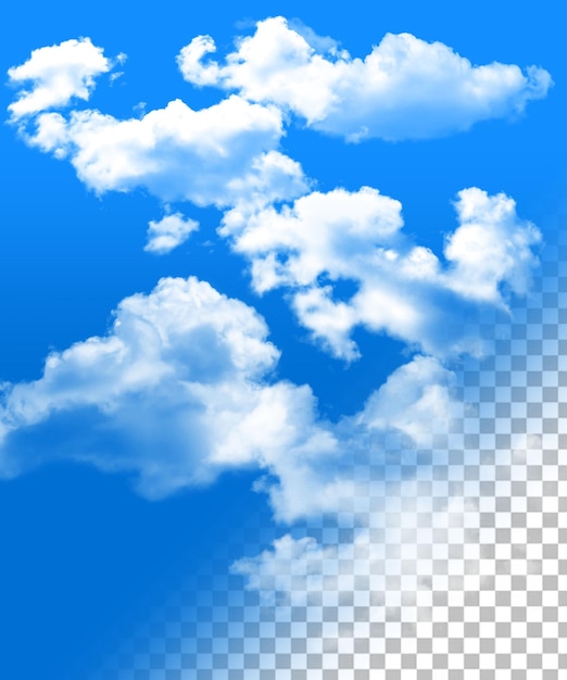 PSD nube png transparente en psd, renderizado 3d